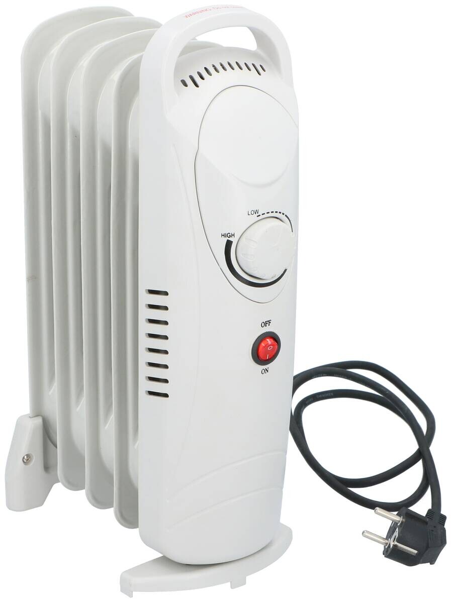 Ölradiator weiß Metall B/H/T: ca. 23x38x13,5 cm ca. 650 W