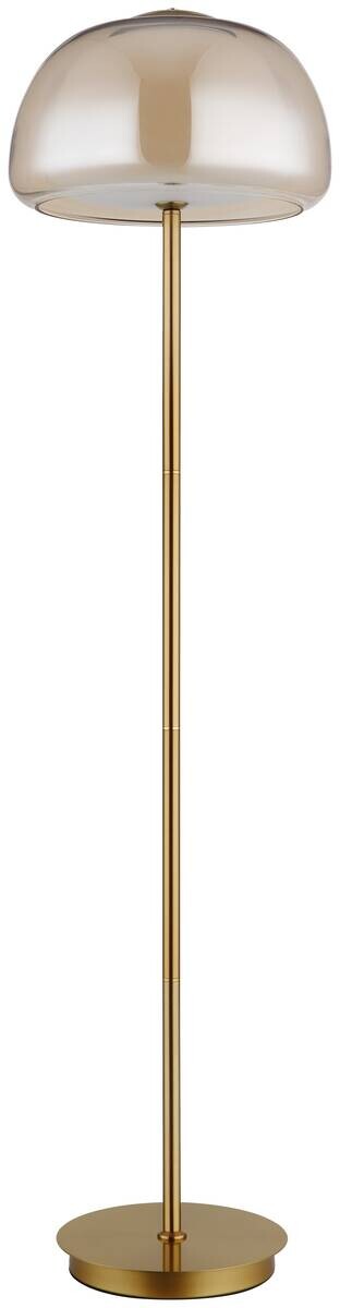 GLOBO Stehlampe gold Metall Glas B/H/L: ca. 44x37x44 cm