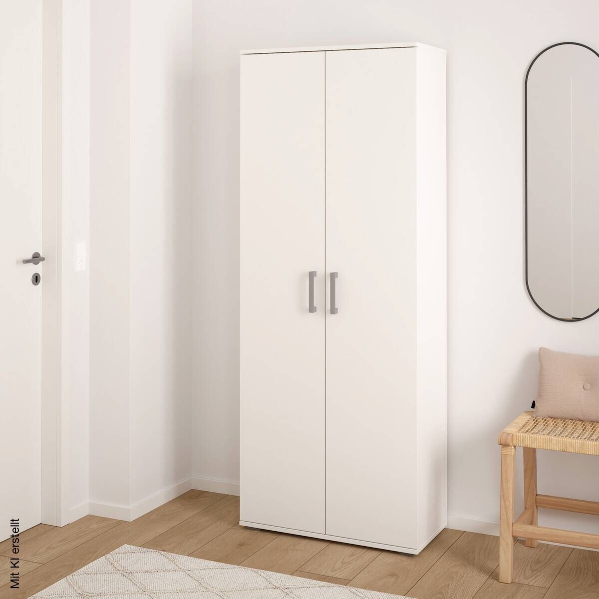 Mehrzweckschrank Mara weiß B/H/T: ca. 70x179x33,5 cm
