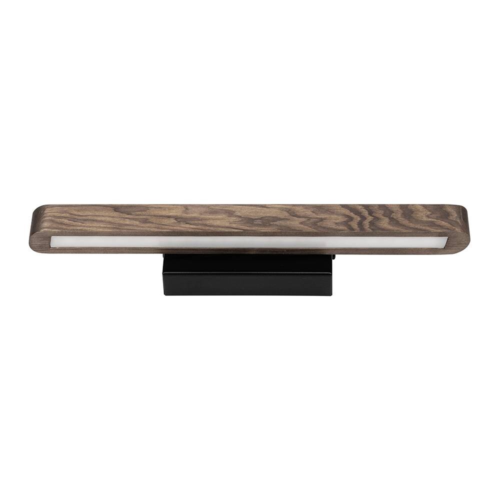 Britop Lighting Wandleuchte Forestier schwarz nussbaum Metall Kiefer B/T: ca. 40x3 cm