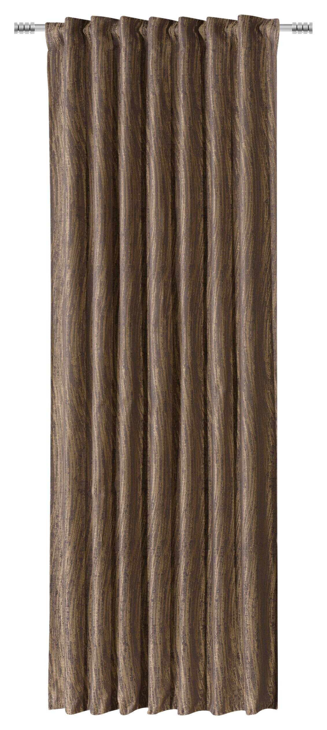 Kombivorhang Svenja braun B/L: ca. 140x245 cm