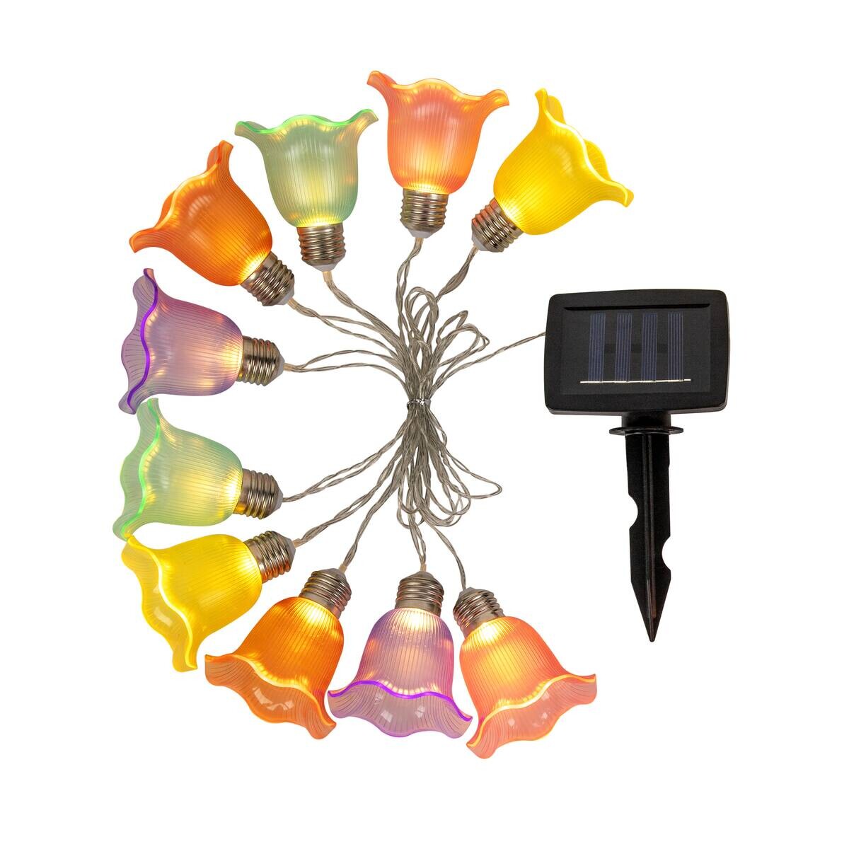 Solarlichterkette Tulpe 2 m