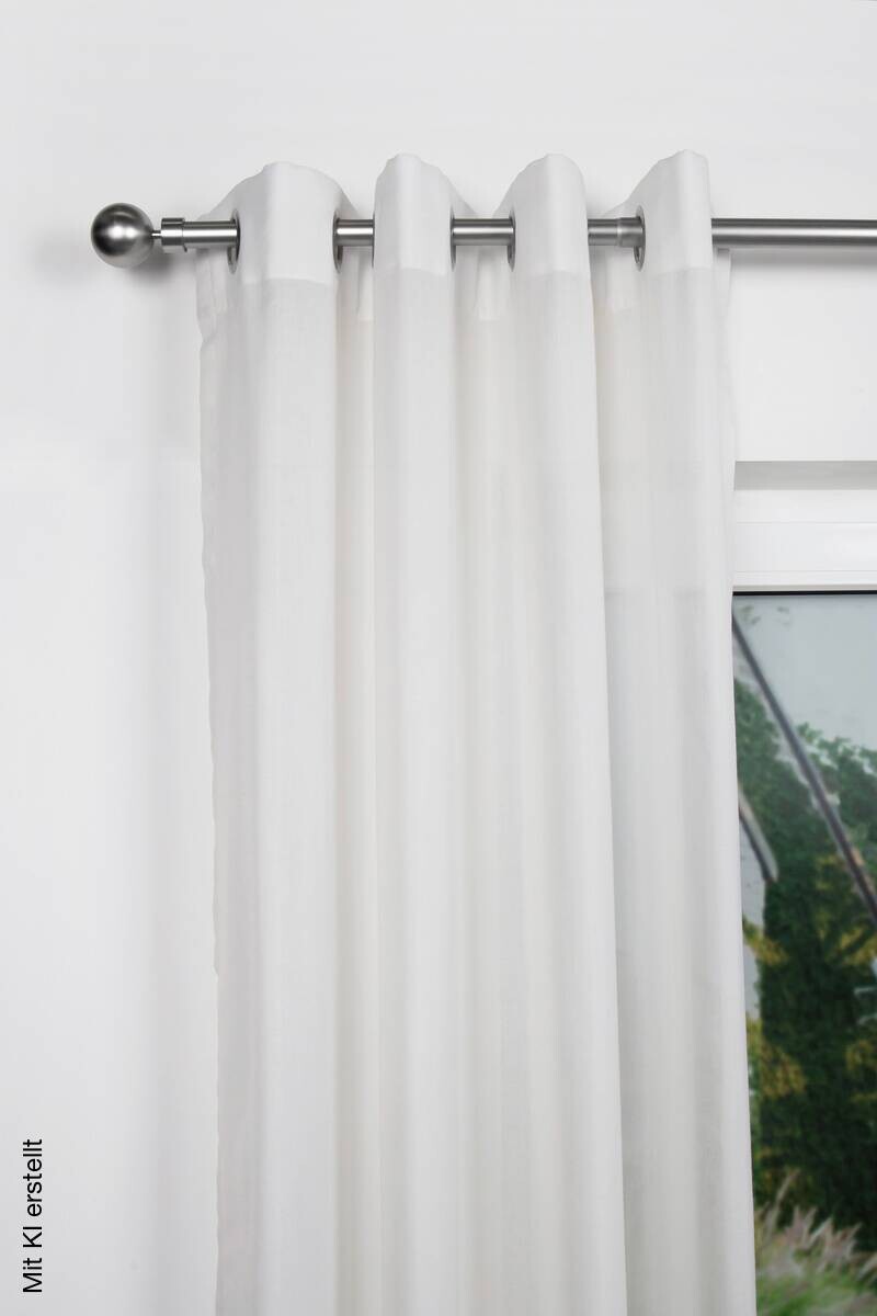 ondeco Stilgarnituren habito/ball-classic Edelstahloptik Metall ausziehbar von ca. 190 bis 360 cm 1.0 Läufe
