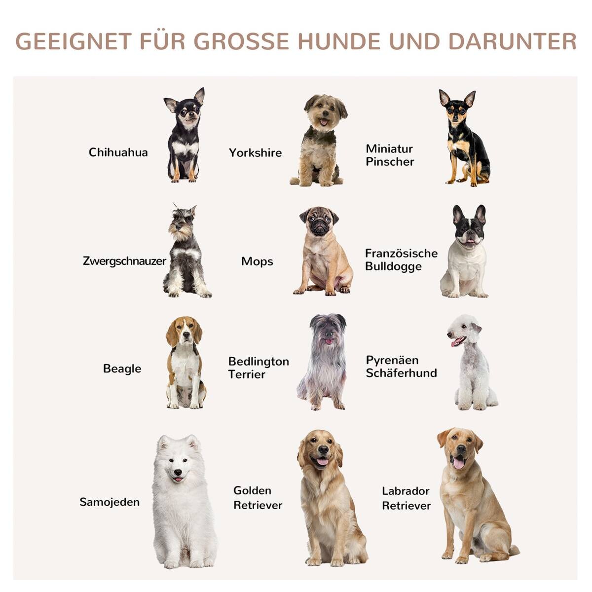 PawHut Hundekäfig weiß Spanplatte B/H/L: ca. 60x76x106 cm