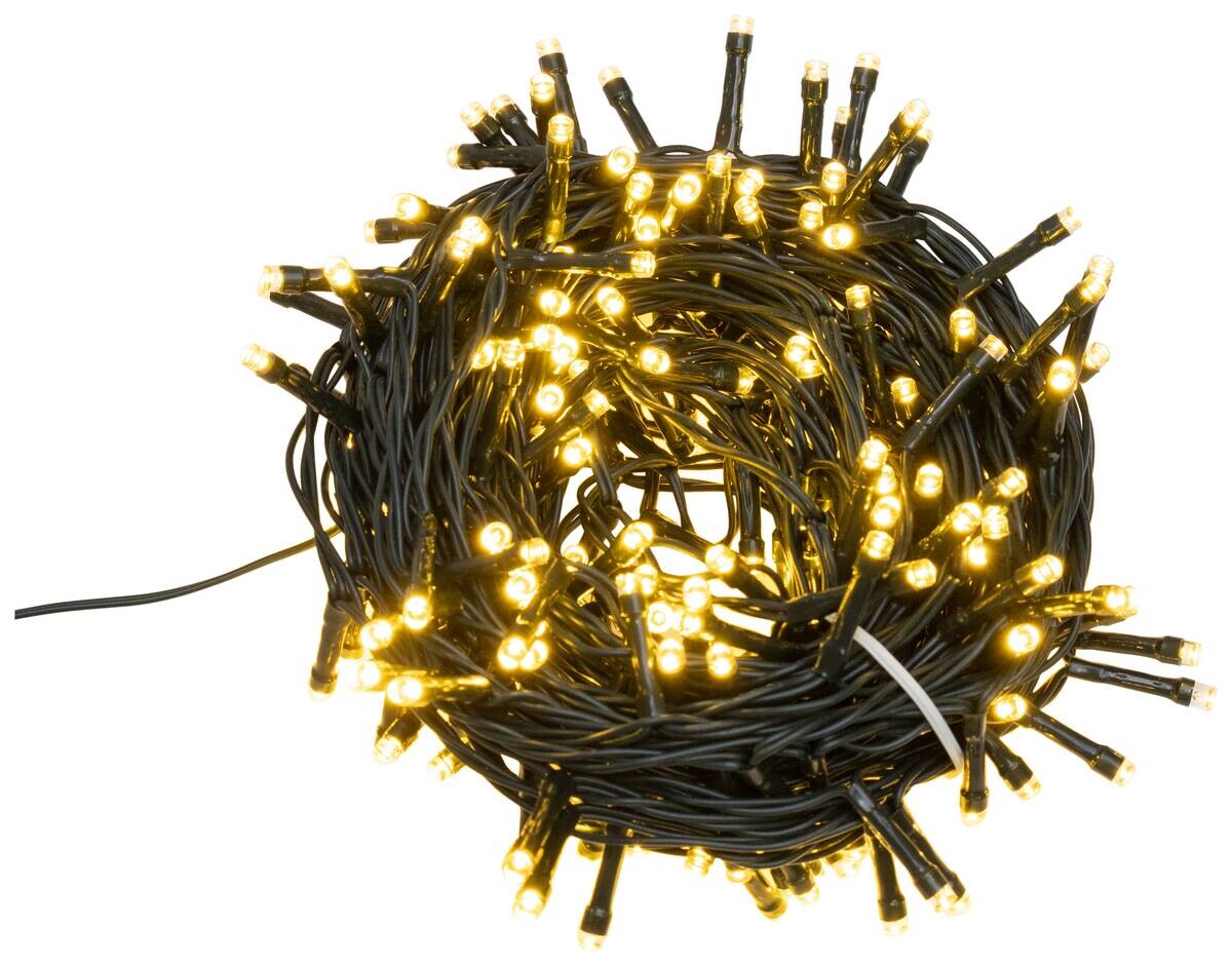 Lichterkette warmweiß Kunststoff