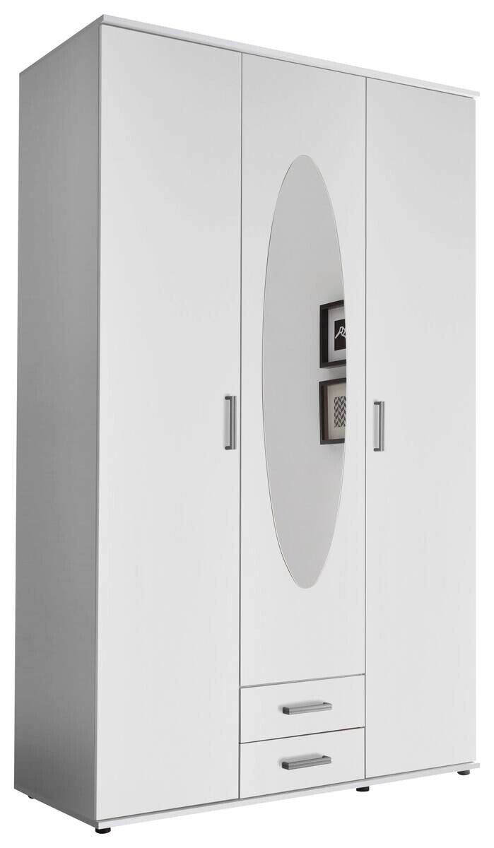 Kleiderschrank Paul weiß B/H/T: ca. 120x195x55 cm