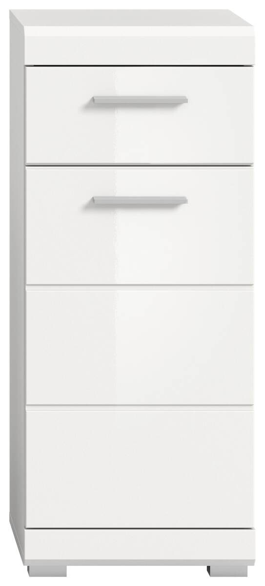 Schrank Scout weiß weiß Hochglanz B/H/T: ca. 37x88x31 cm