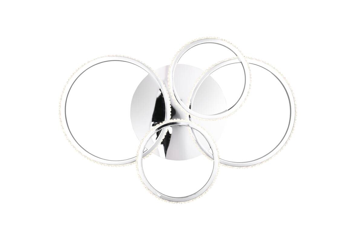 Reality LED-Deckenleuchte Cires Chrom Metall B/H/L: ca. 8,5x49,5x65,5 cm