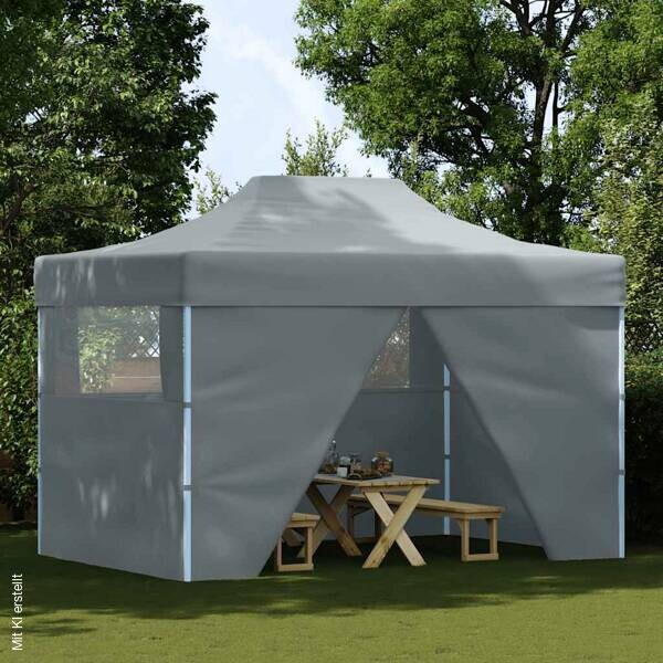 vidaXL Pavillon anthrazit Stahl B/H/L: ca. 291x315x431 cm