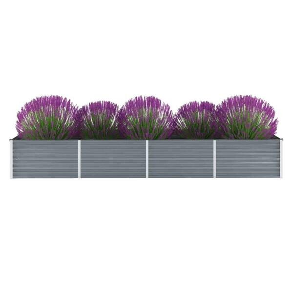 Hochbeet grau Stahl B/H/L: ca. 80x45x320 cm