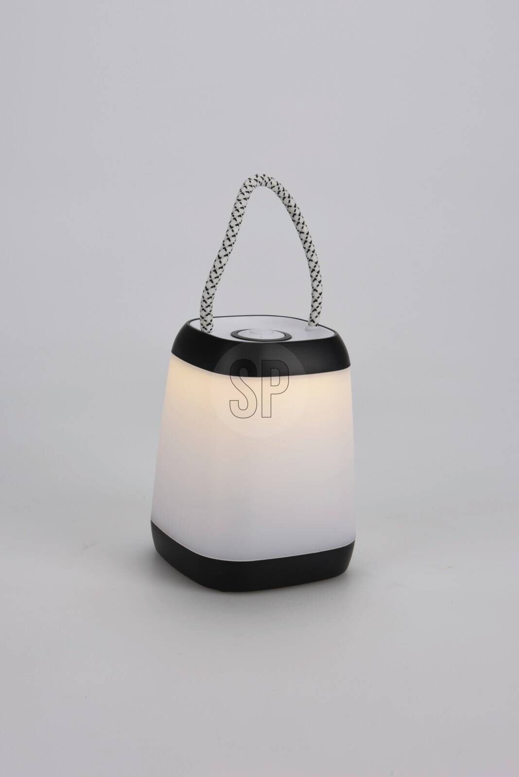 LED-Tischleuchte schwarz Kunststoff H/D: ca. 12x9 cm