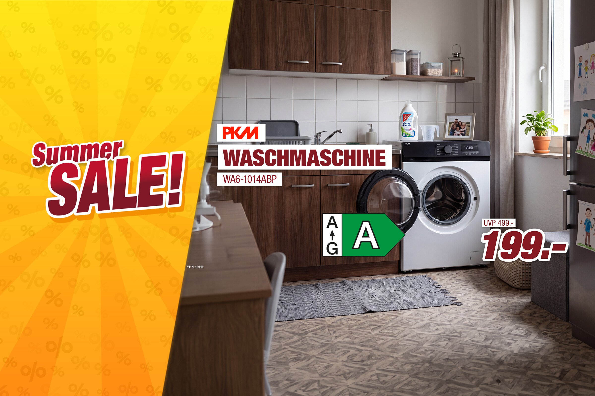 Unsere Werbe Highlights - Waschmaschine WA6-1014ABP