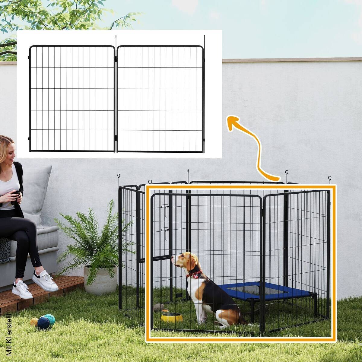 PawHut Erweiterung für Freigehege