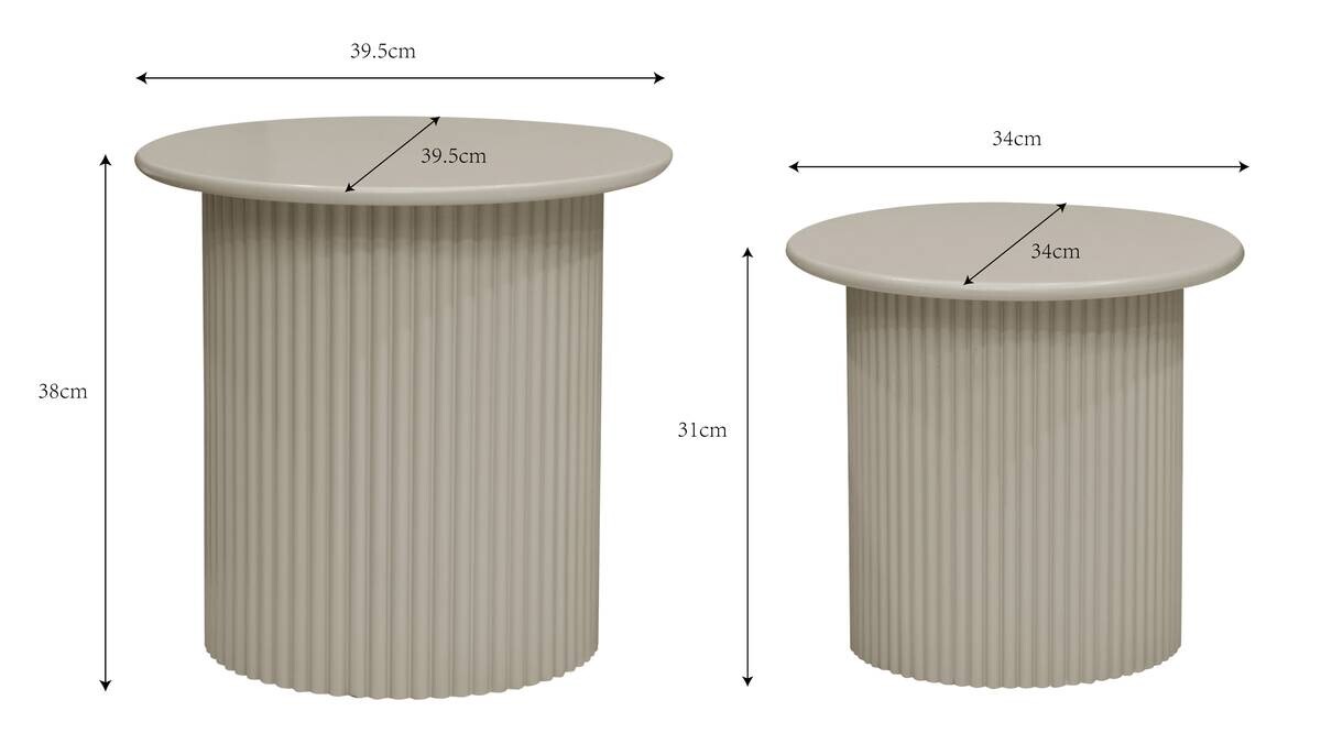 Beistelltisch Kelly Kaschmir MDF H/D: ca. 38x39,5 cm