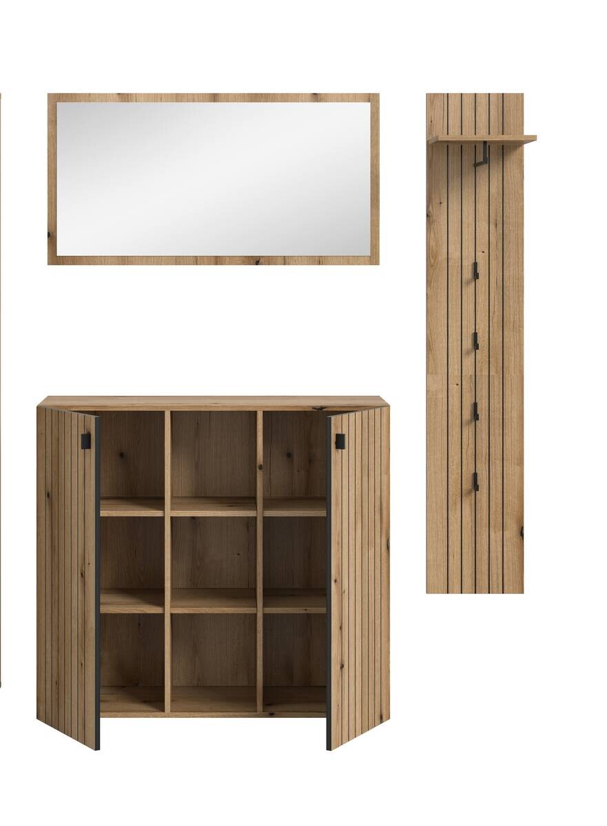 Garderobenset STATION Evoke Oak Nachbildung B/H/T: ca. 157x192x37 cm