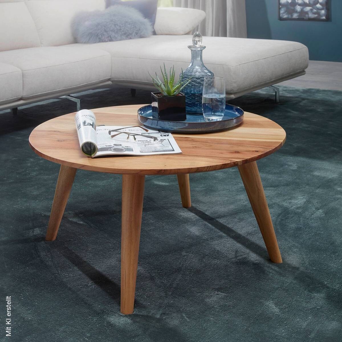 Couchtisch braun B/H/T: ca. 75x40x75 cm