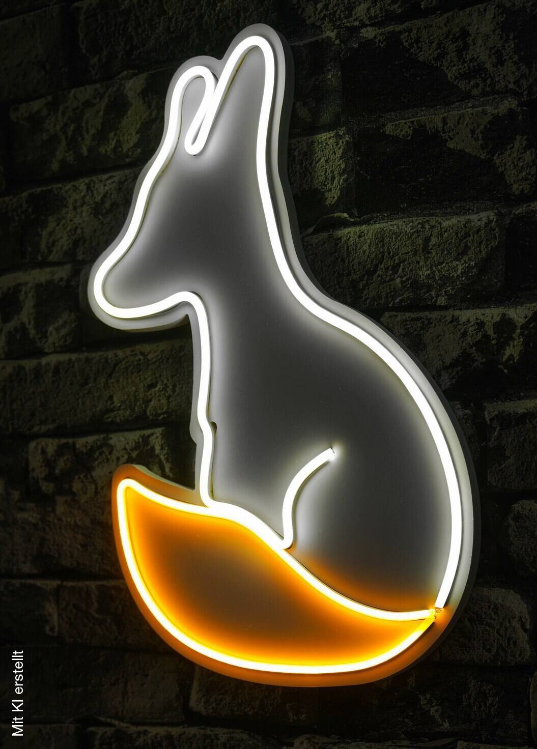 Opviq LED-Wandleuchte weiß gelb PVC B/H/T/L: ca. 28x45x3x28 cm