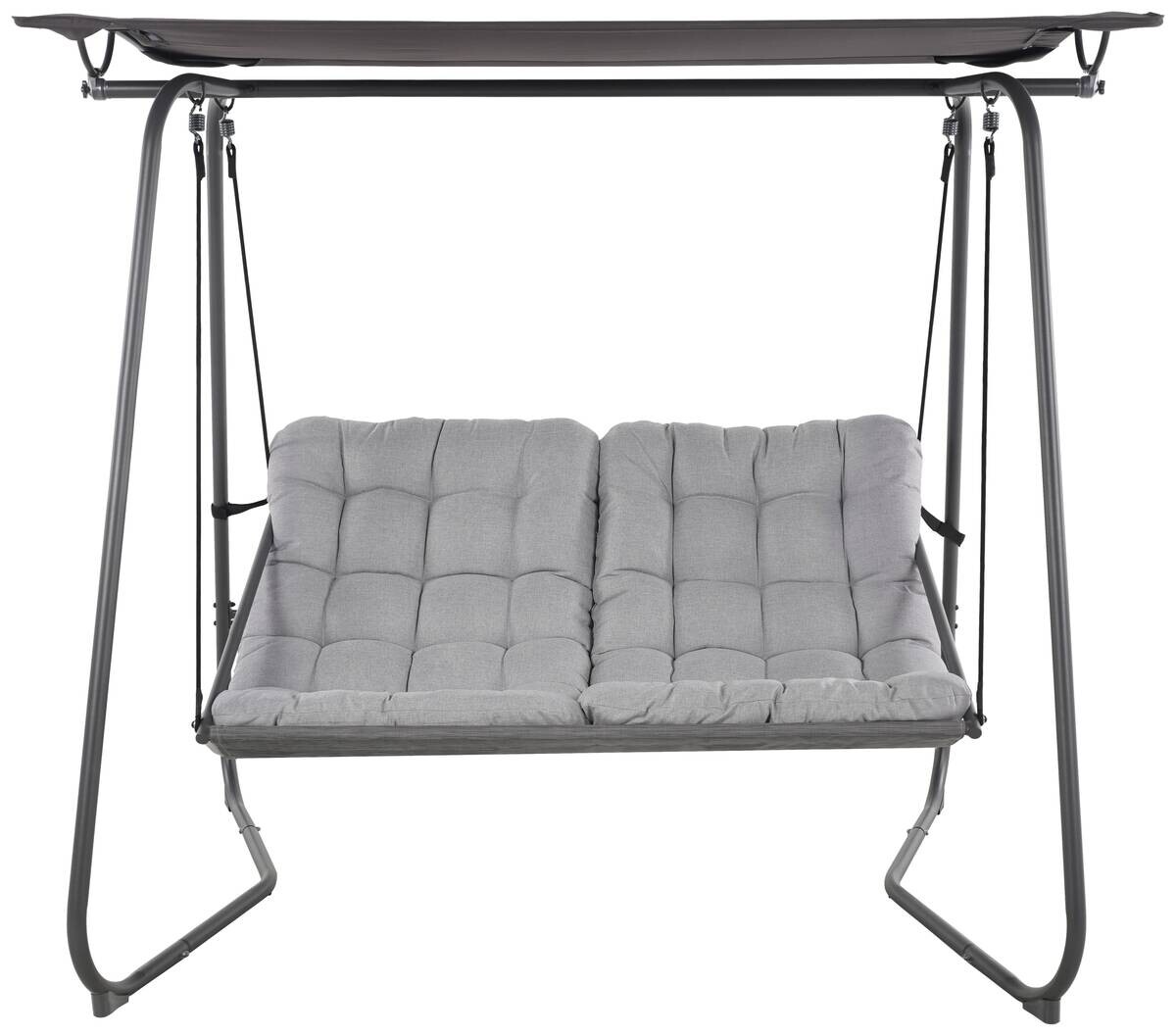 POCOline Hollywoodschaukel hellgrau Stahl B/H/L: ca. 151x195x220 cm