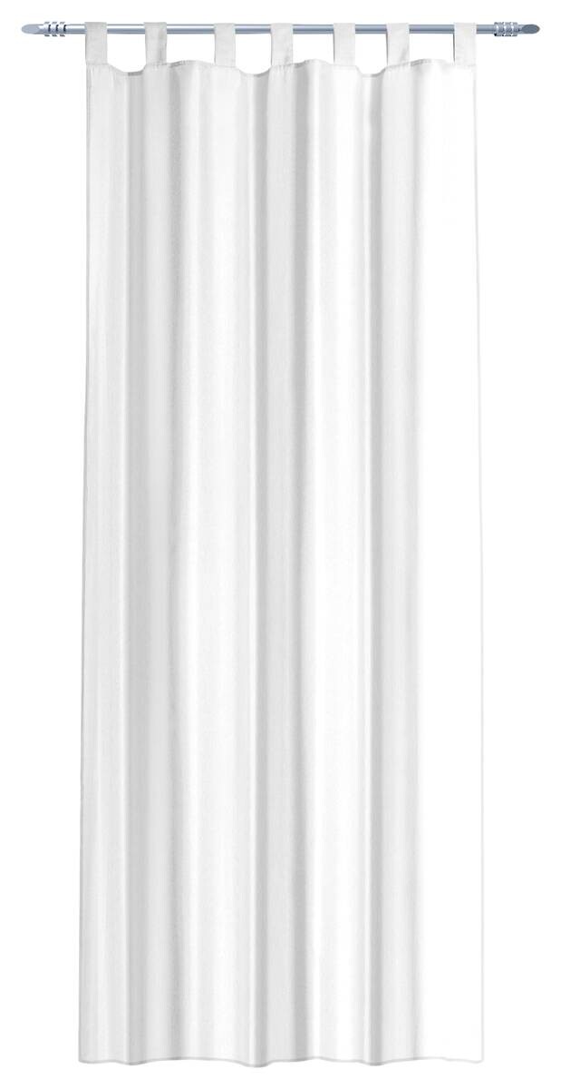 POCOline Schlaufenvorhang Silk weiß 100% Polyester B/L: ca. 140x225 cm