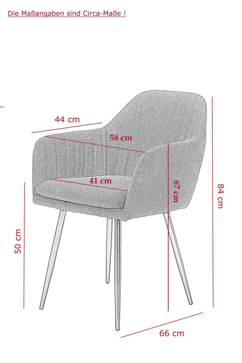 Hela Sessel MILA I S schwarz Stoff B/H/T: ca. 59x84x66 cm