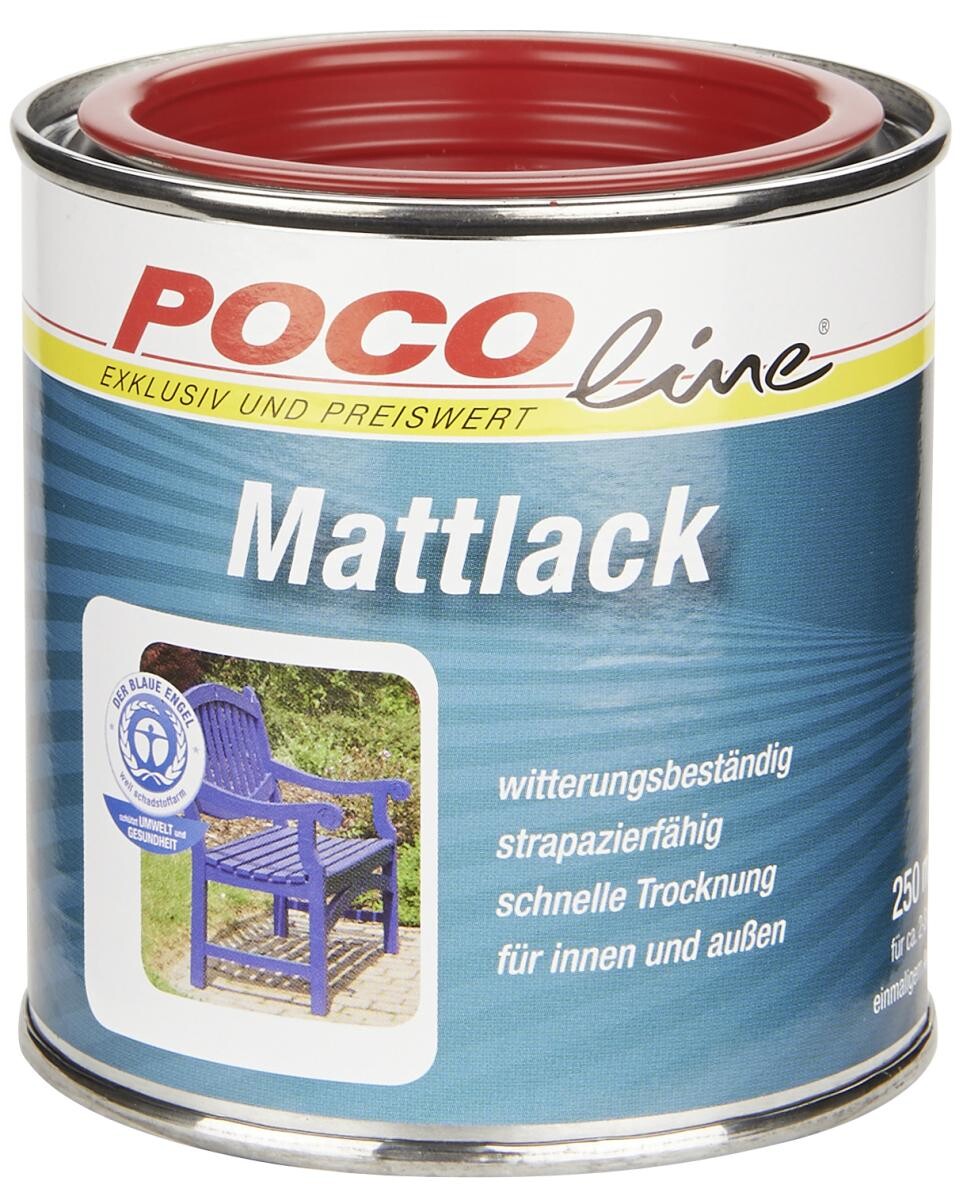 POCOline Acyl Buntlack feuerrot seidenmatt ca. 0,25 l