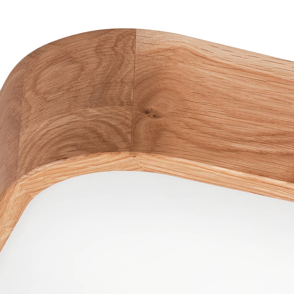 Lamkur Deckenleuchte GASPAR 48888 Eiche Eiche Holz Glas H/L: ca. 8x45 cm E27 4 Brennstellen