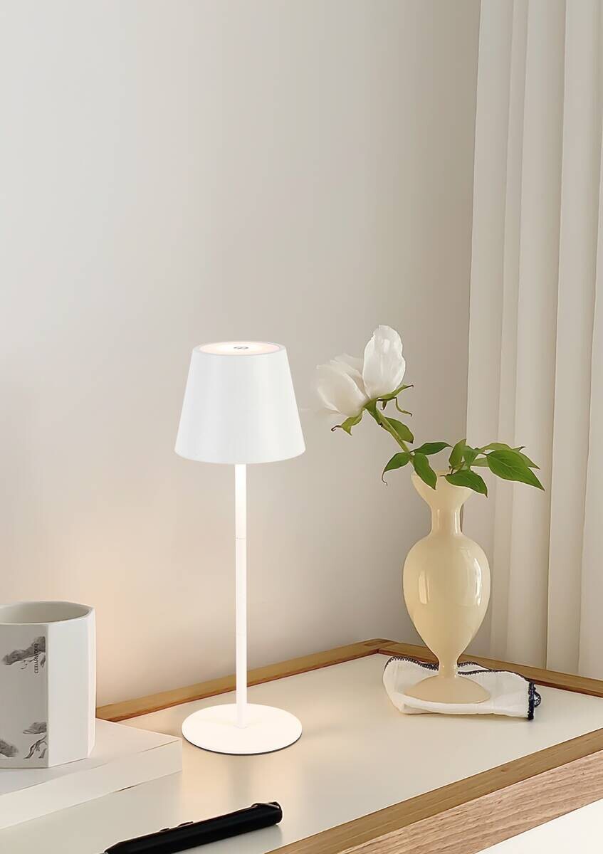 Außenleuchte weiß H/D: ca. 36x12 cm