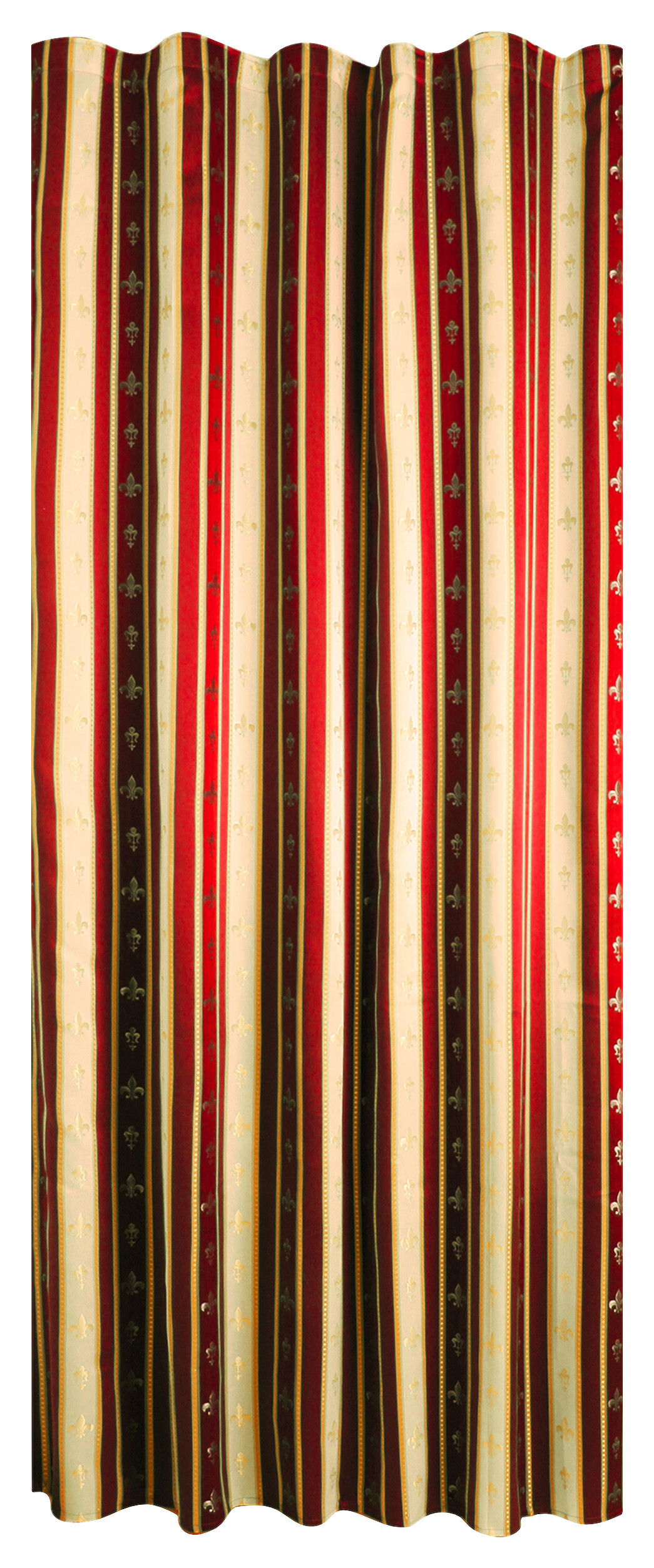 POCOline Dekovorhang Classic rot 100% Polyester B/L: ca. 140x245 cm