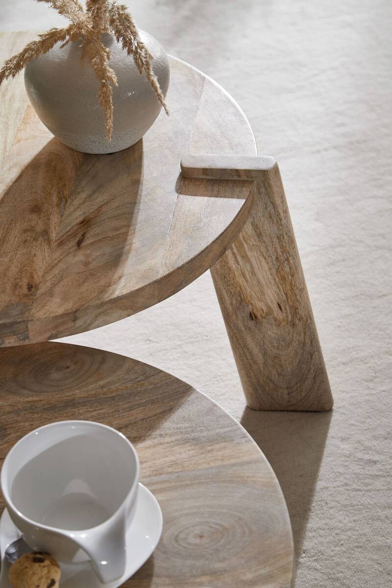 Couchtisch 2er-Set. natur