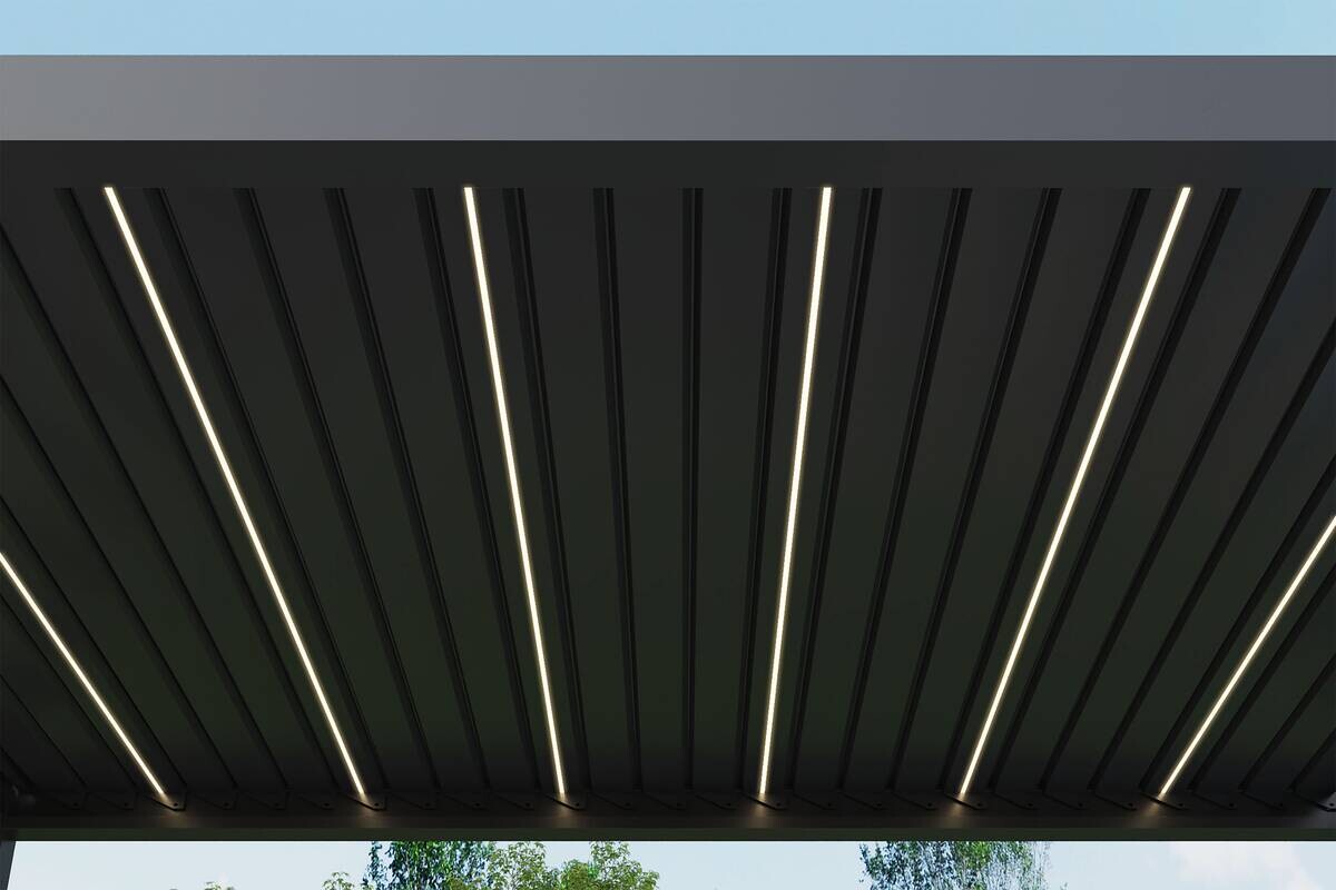 Pergola anthrazit Aluminium B/H/L: ca. 300x256x393 cm