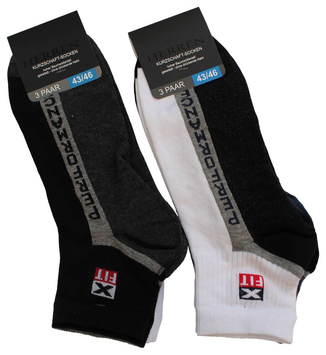 Herren-Socken sortiert 1 Packstücke Größe 43-46