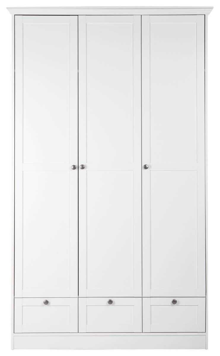 Kleiderschrank Landwood weiß B/H/T: ca. 120x200x51 cm