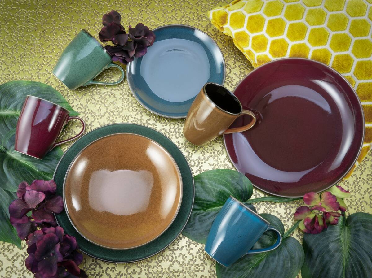 CreaTable Kombiservice Marrakesch multicolor Steinzeug 16 tlg.