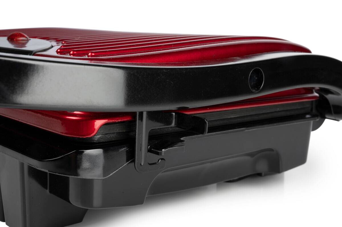 Kontaktgrill rot B/H/L: ca. 11,5x29,5x32,5 cm