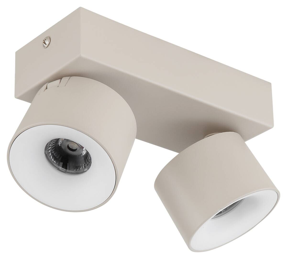 GLOBO LED-Strahler sand Aluminium Kunststoff Metall B/H/L: ca. 8,5x17,5x10,5 cm 2 Brennstellen