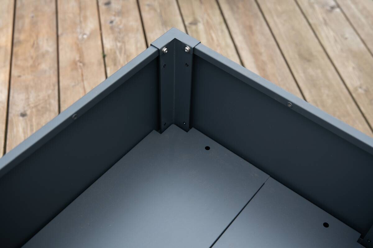 Westmann Pflanzkasten Talus anthrazit Metall B/H/L: ca. 50x50x50 cm