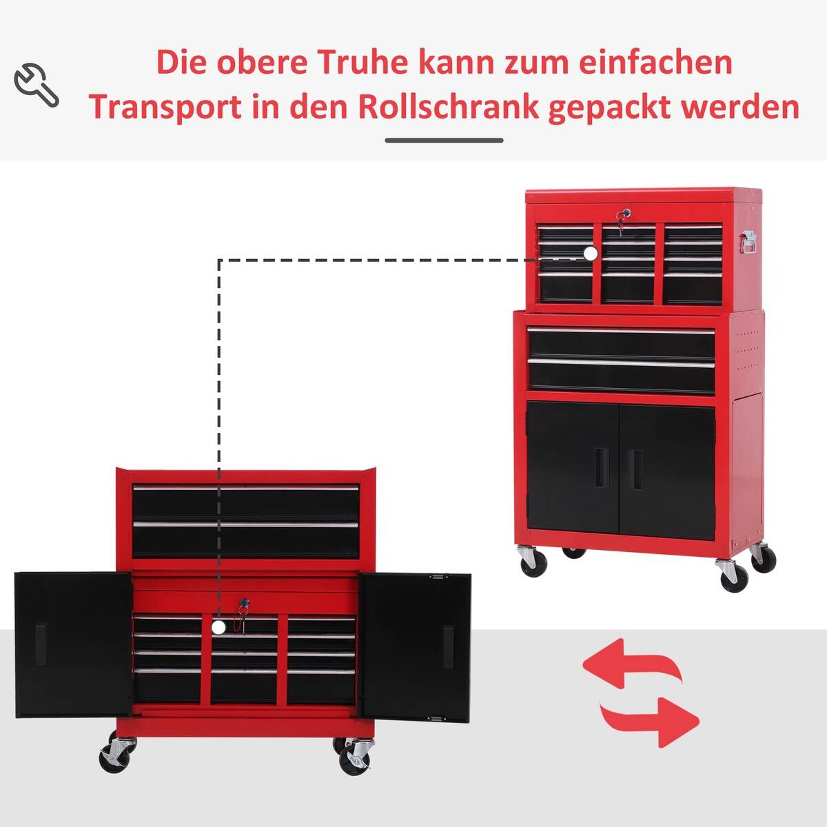 Werkstattwagen B/H/T: ca. 61,6x108x33 cm