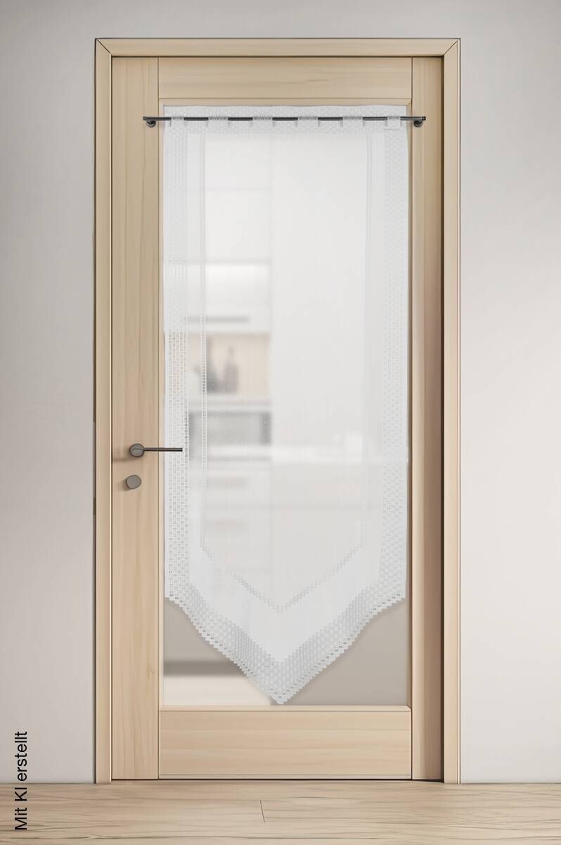 POCOline Scheibengardine Liebitz weiß B/L: ca. 60x160 cm