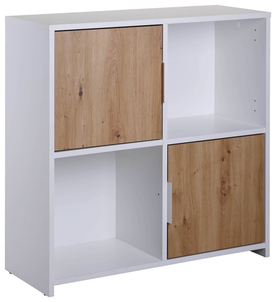 Standregal Pepeto 2T weiß weiß beschichtet Optik B/H/L: ca. 30x77x77 cm