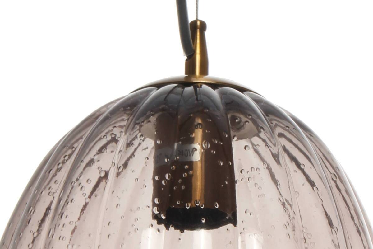 Kayoom Pendelleuchte Virgina 125 grau Glas Eisen B/H/L: ca. 23x36x23 cm E27 1 Brennstellen