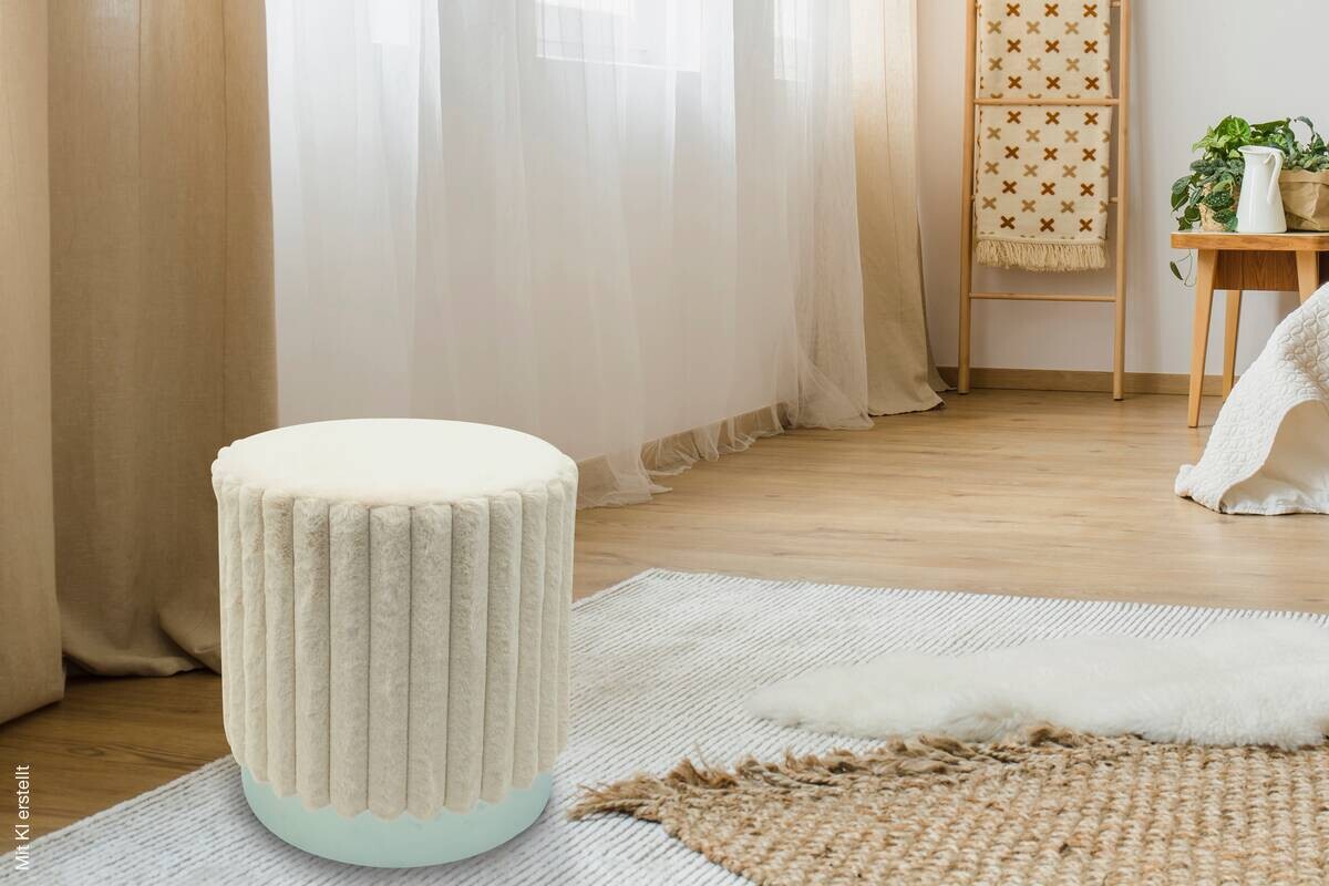 Sitzhocker offwhite