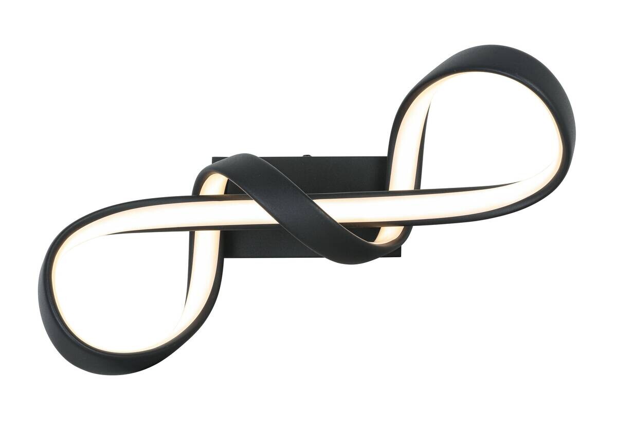 Nolo LED Deckenleuchte Jonathan schwarz Kunststoff Metall B/H/L: ca. 12x16x40 cm 1 Brennstellen