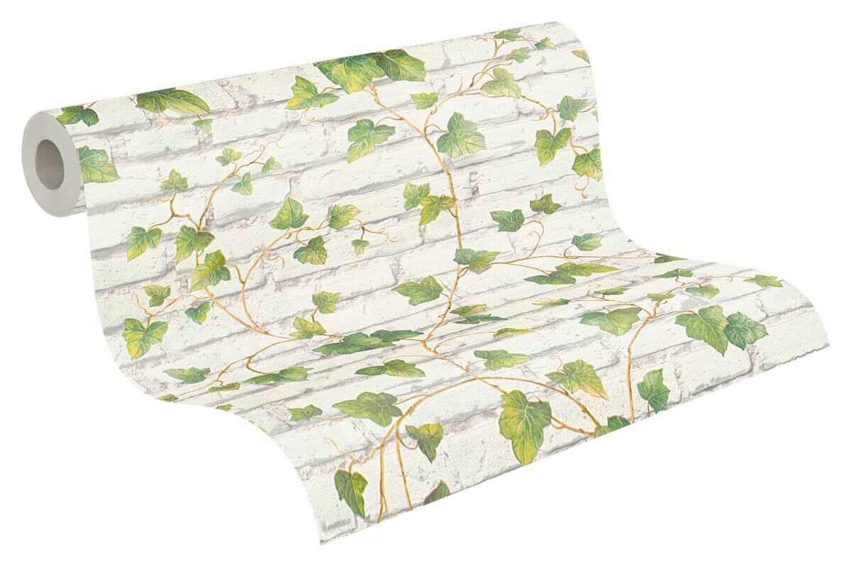 A.S.Creation Vliestapete Best of Wood`n Stone 2nd Edition Steine grün braun weiß B/L: ca. 53x1005 cm