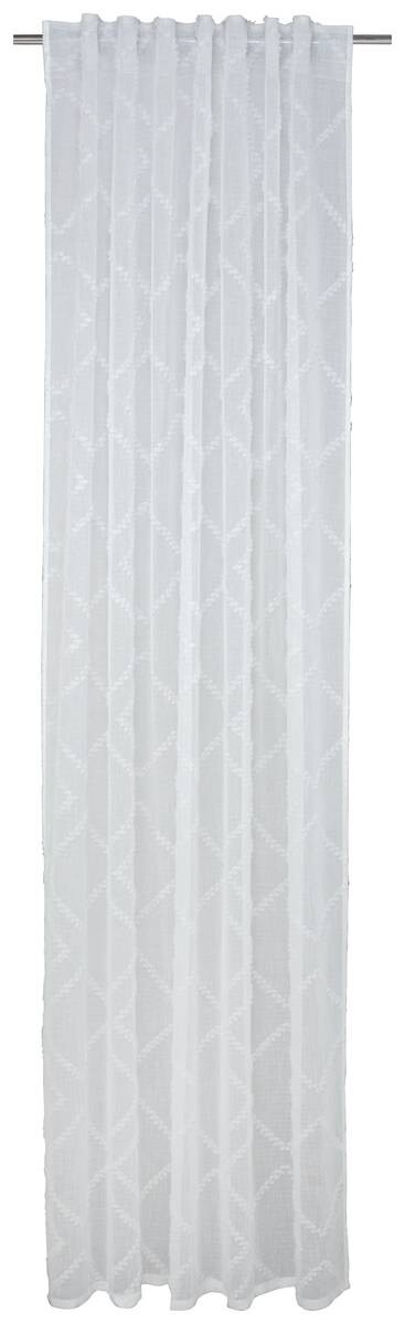 Kombivorhang Inge weiß B/L: ca. 140x245 cm