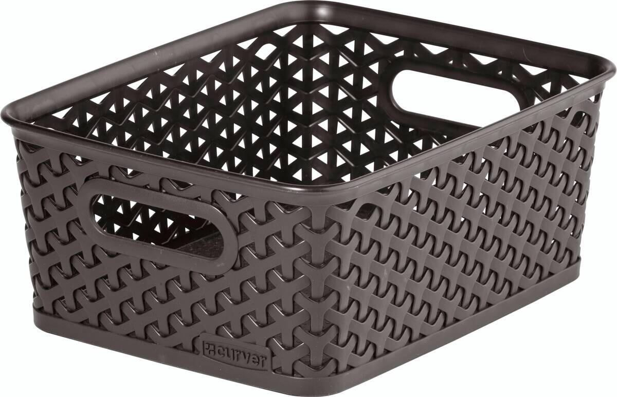 Curver Aufbewahrungskorb hellgrau B/H/L: ca. 19,6x10,2x25,5 cm