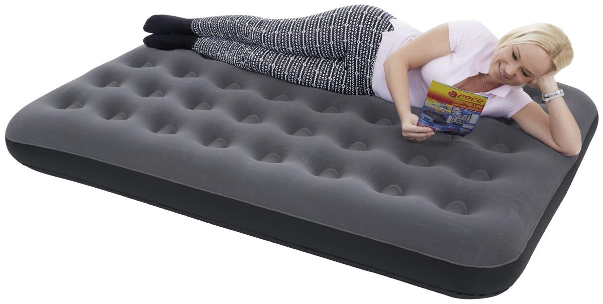 Happy People Luftbett grau B/H/L: ca. 137x22x191 cm