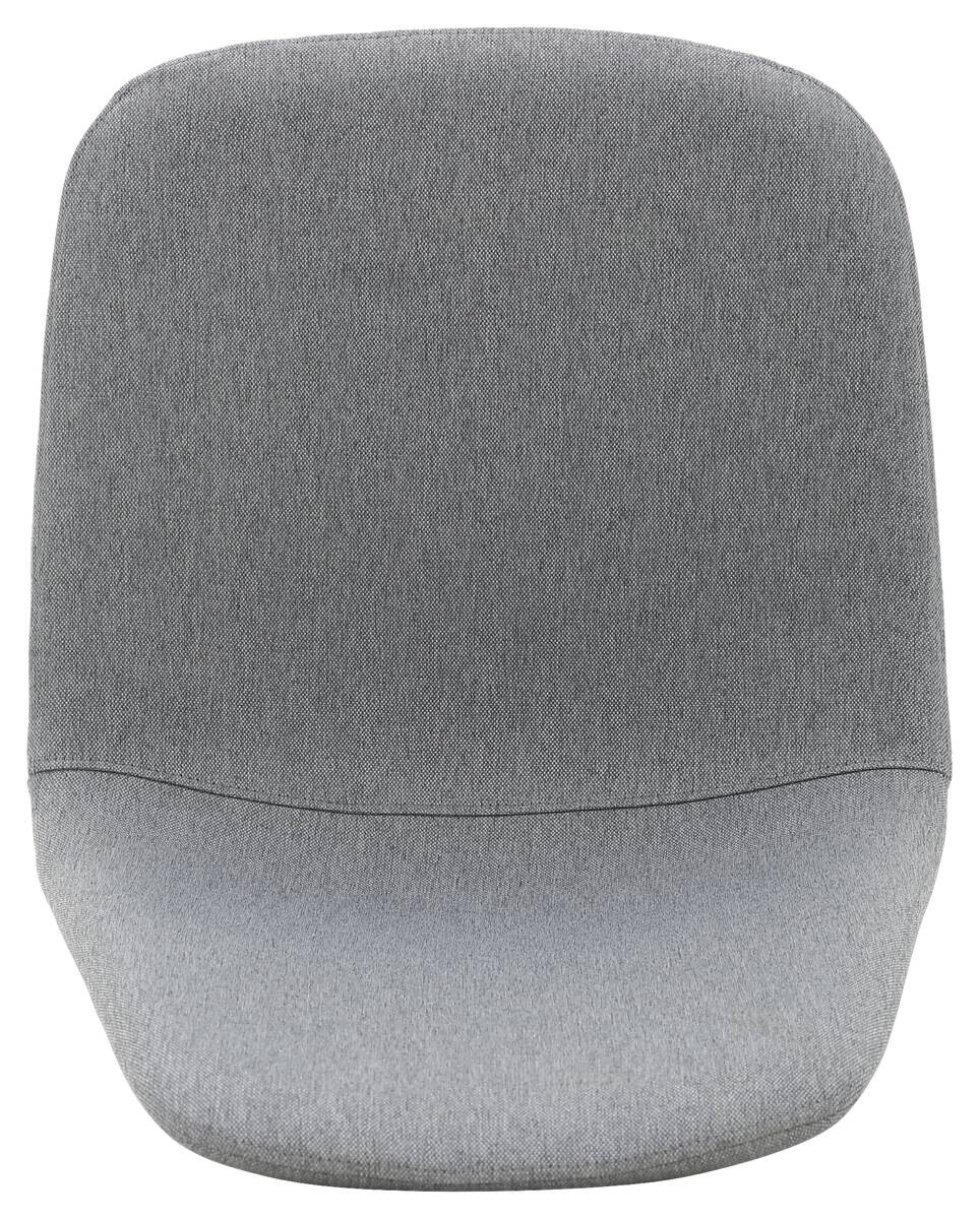 Stuhl Pia grau buche Microfaser Metall