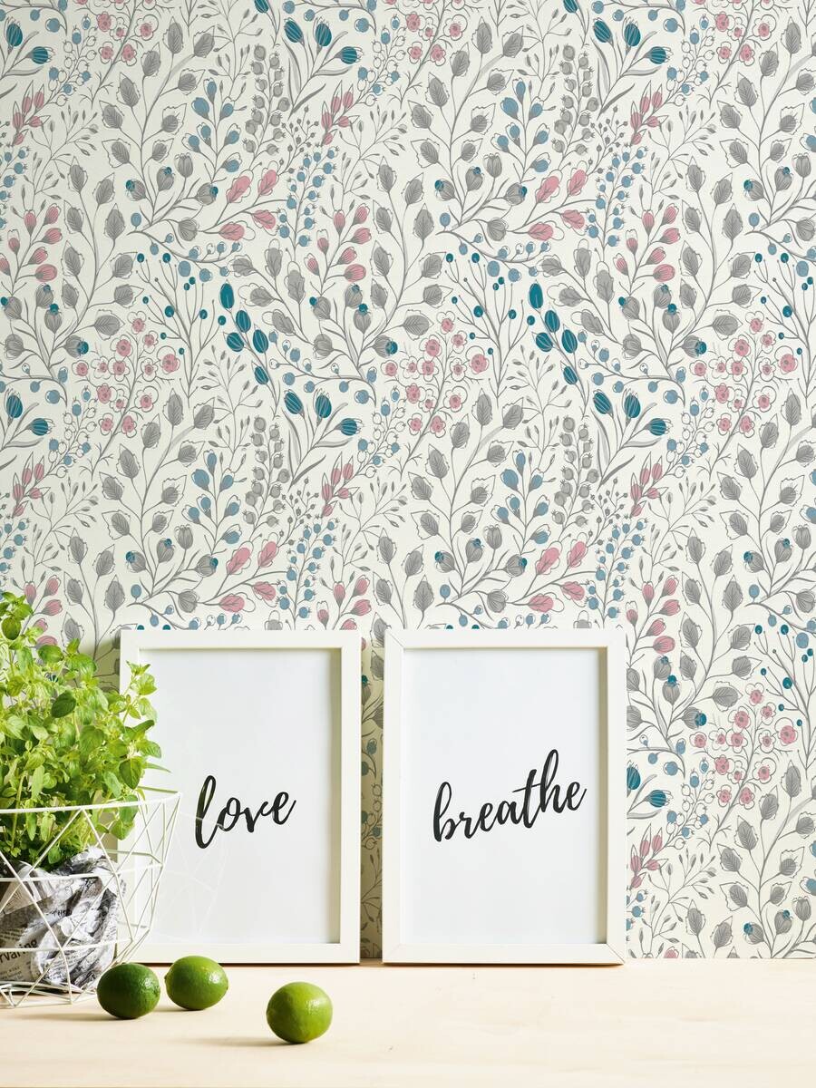 A.S.Creation Vliestapete Attractive 2 Floral weiß B/L: ca. 53x1005 cm