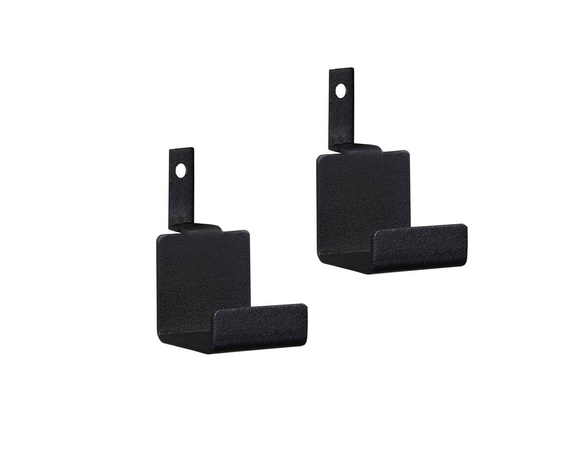 Akustikpaneel Haken 2er-Set schwarz L/B/H: ca. 4,4x4x2,5 cm pro Stück