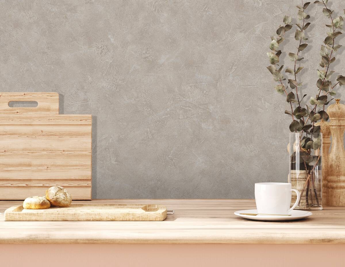 UGEPA Vinyltapete Struktur graubraun B/L: ca. 53x1005 cm